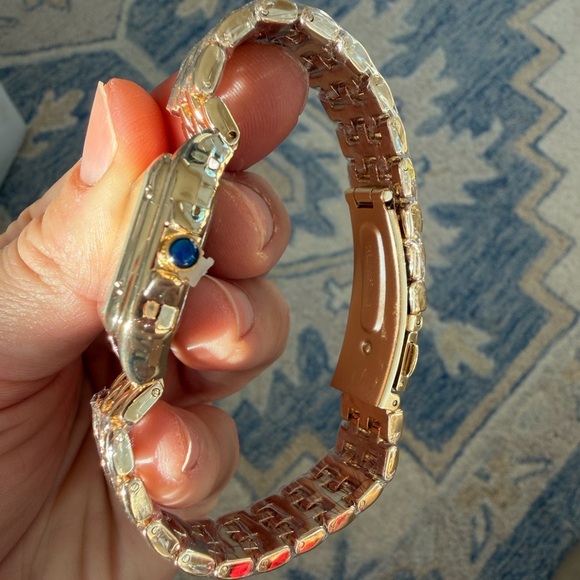 Panthere Classic Rectangle Stainless Steel Gold Watch - Picture 16 of 17